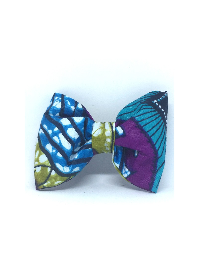 Broche Noeud-Papillon Grand Modèle Multicolore en Wax