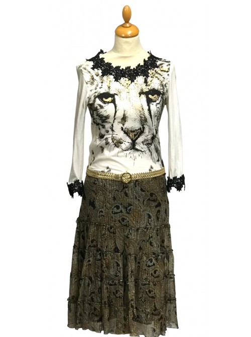 Robe Inspiration Vintage motif Tigre