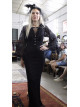 Robe longue Noire en dentelle