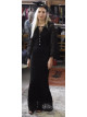 Robe longue Noire en dentelle