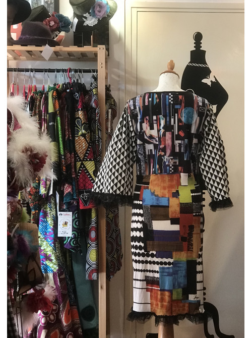 Robe Mix &amp; Max imprimé graphique