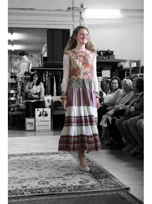 Robe longue inspiration Alphonse Mucha - 5