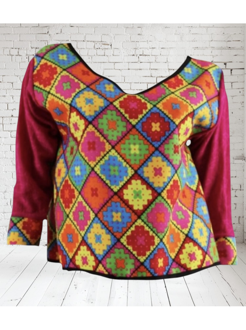 HAUT EXPLOSION DE COULEURS - 1