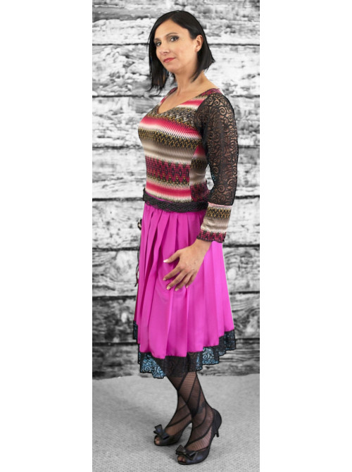 Robe inspiration Vintage en Rose