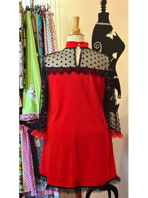 Robe rouge inspiration Flamenco - 1