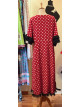 Robe flamenca rouge à pois blancs - 2